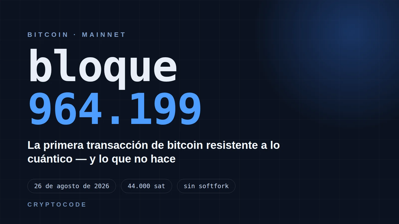 Imagen del artículo para: Firma cuántica en bitcoin: qué protege y qué no