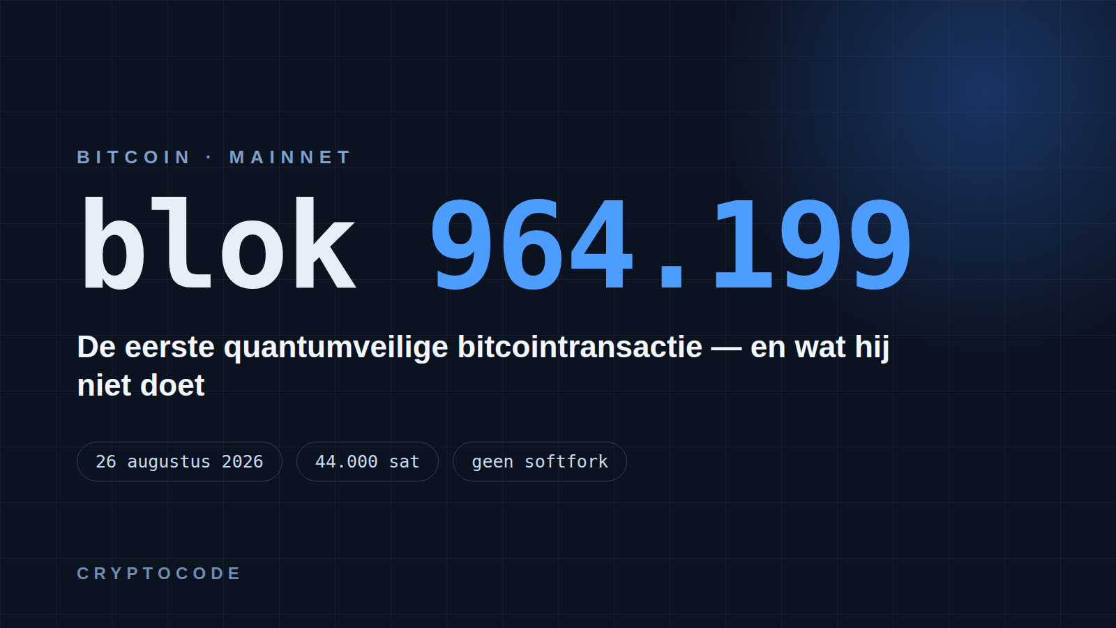 Imagen del artículo para: Quantumveilige bitcointransactie: wat het wel en niet doet